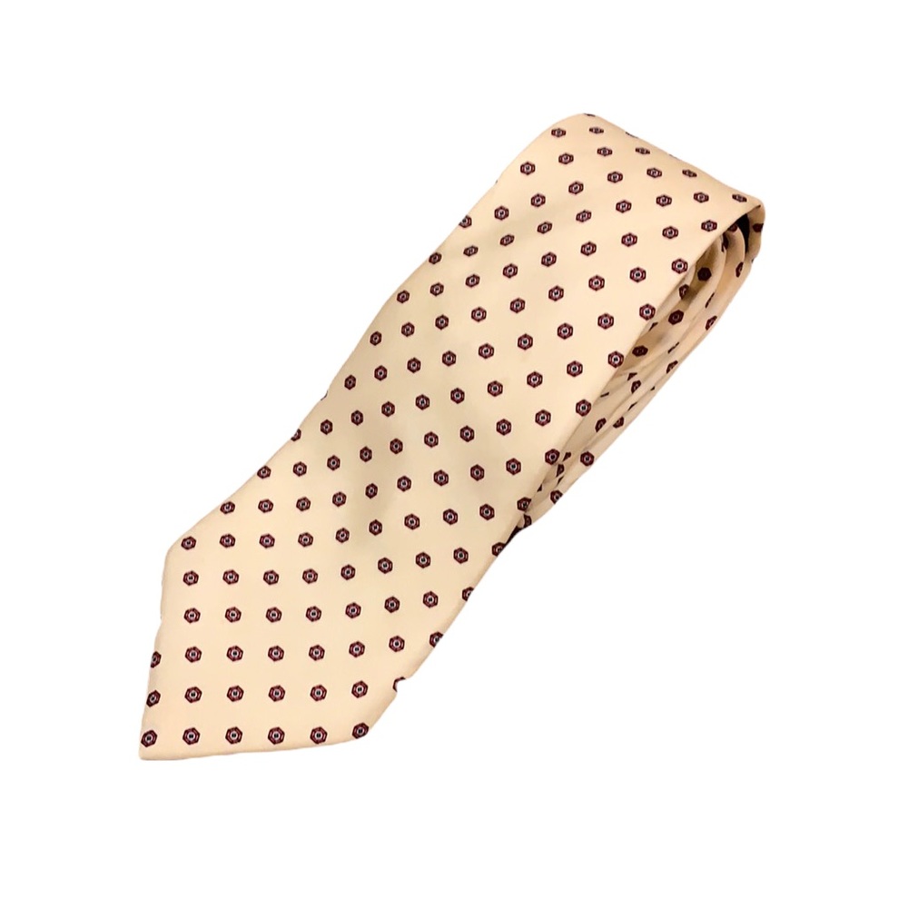 Yves Saint Laurent Silk Yellow Pattern Tie